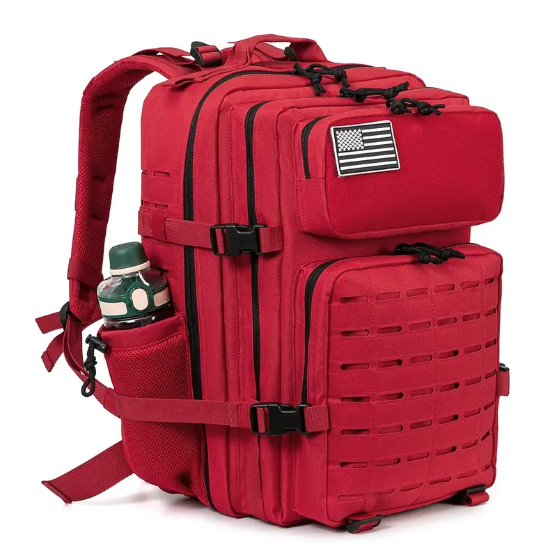 45L Men's Tactical Backpack with Double Cup Holder Hunting Backpack…