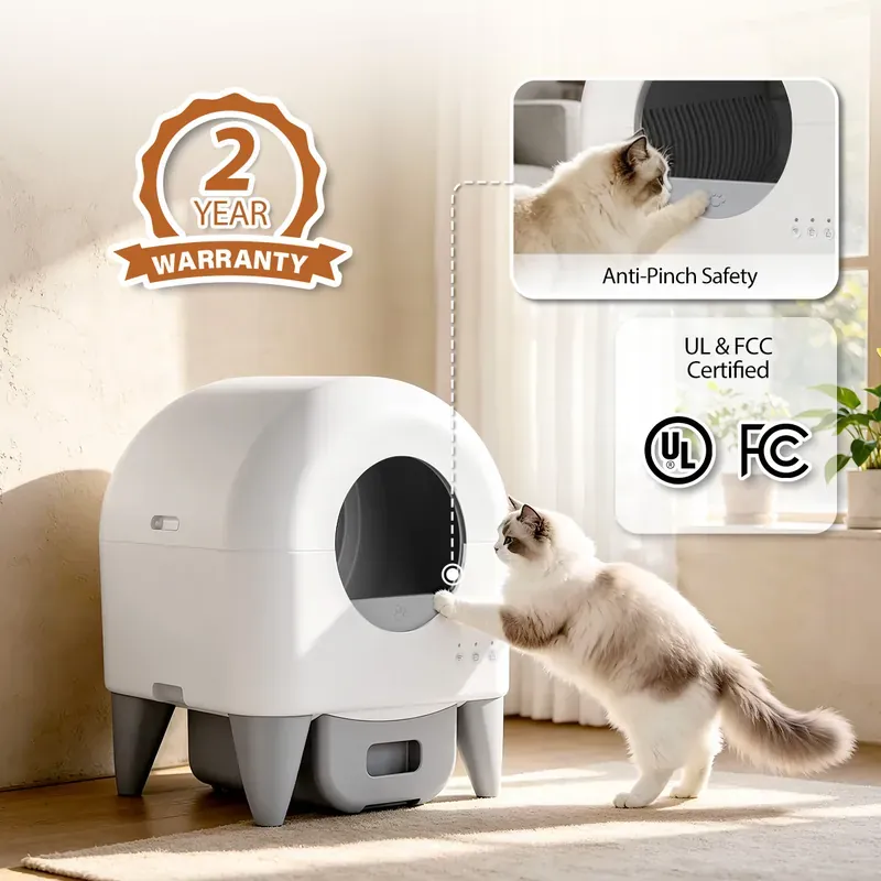 95L Self Cleaning Automatic Cat Litter Box, Smart App Monitor…