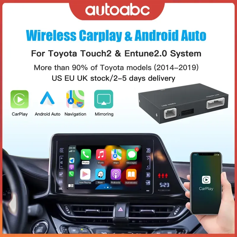 AUTOABC Wireless Carplay Android Auto for TOYOTA Touch2 Entune2.0…