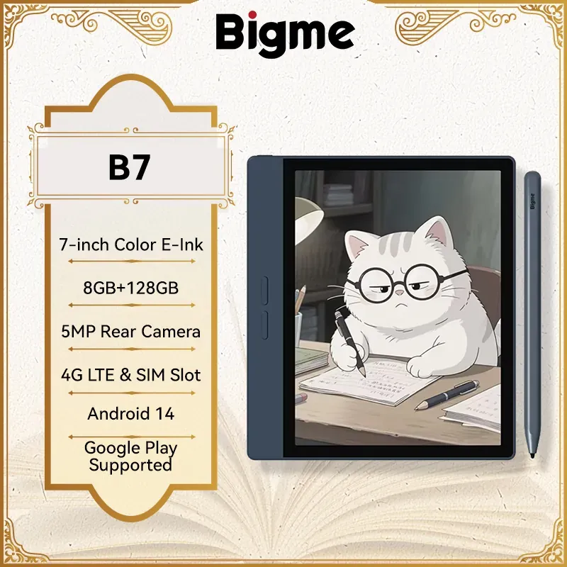 Bigme B7 Ereader, 7-inch E Ink Ebook Reader, 8GB+128GB, Android 14…