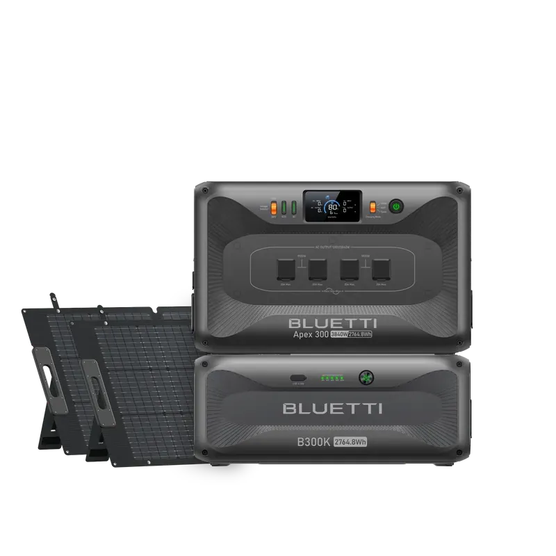 Bluetti Apex 300 + B300K Battery + 2 × 200W Solar Panel
