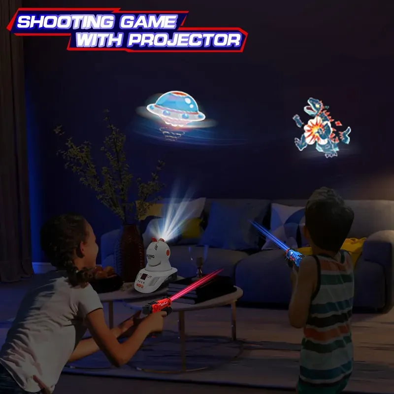 CSTAG Projector Duck UFO Hunting Shooting Game Kids Gifts Toy