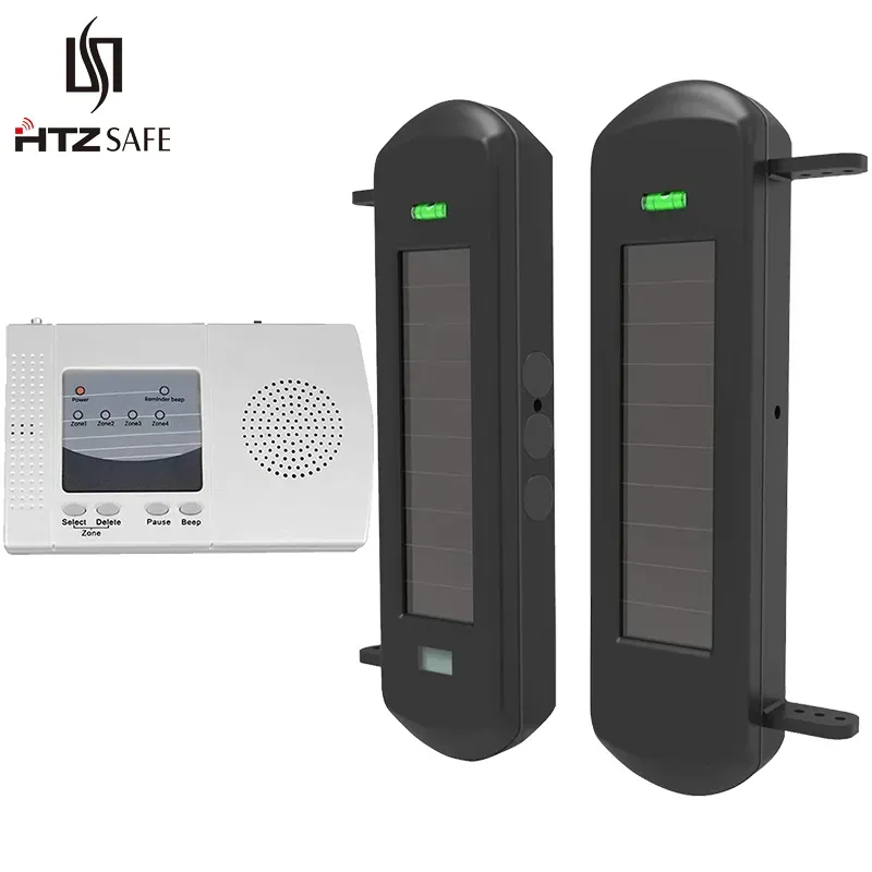 HTZSAFE Solar Beam Sensor Driveway Alarm System-800 Meters Wireless…
