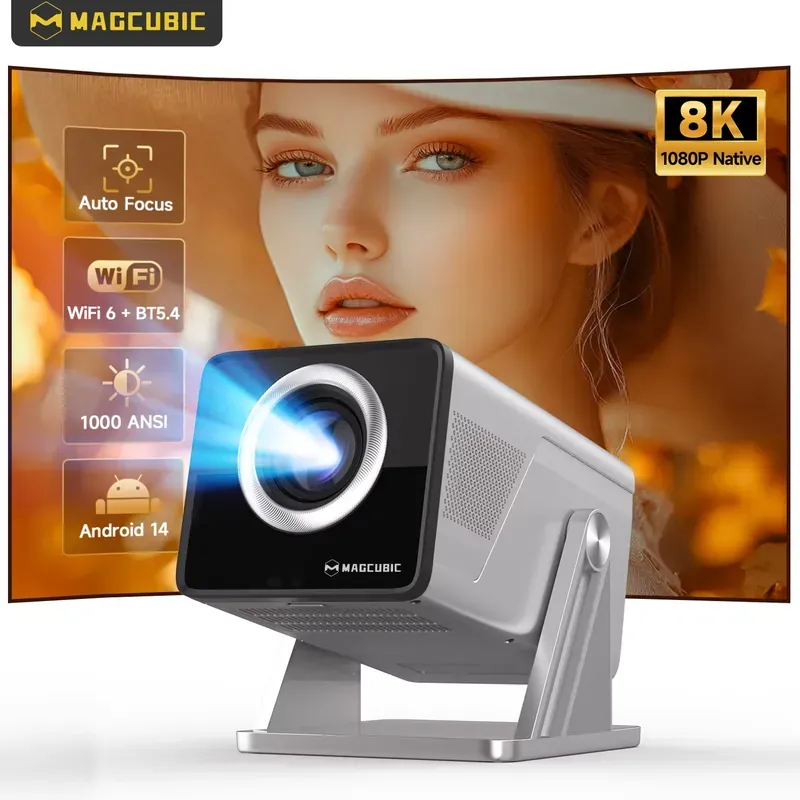 Magcubic 8K Support HD 1080P 1000ANSI X7 Projector With 5W Speaker…