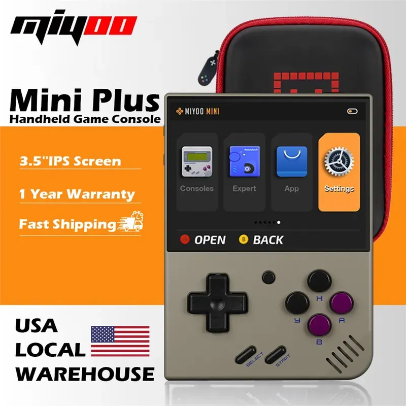 Miyoo Mini Plus Retro Handheld Game Console Classic Players…