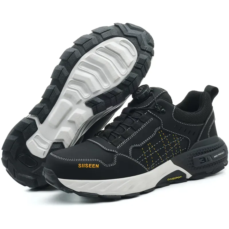 NEW Work Safety Shoes for Men Steel Toe Cap 4.0 KEVLAR Rotating…