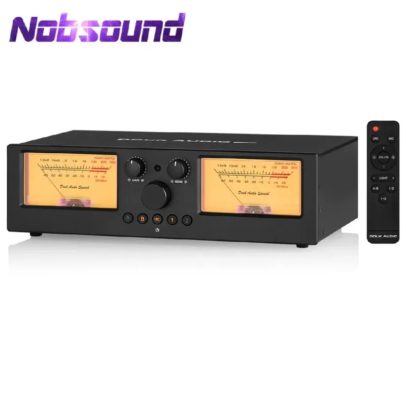 Nobsound VU3PRO Amplifier/Speaker Selector with VU Meter 2-IN-2-OUT…