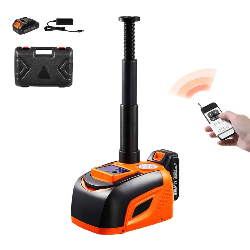 SucceBuy Electric Car Jack, 5T Adjustable Electric Scissor Jack…