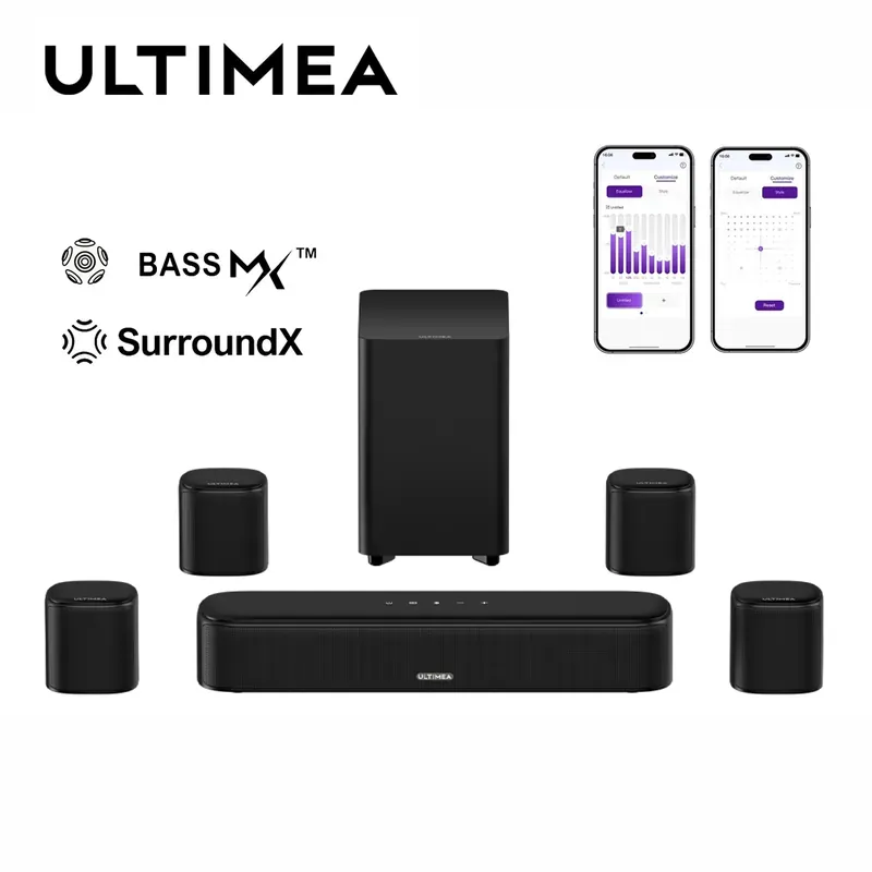 ULTIMEA Aura A40 Soundbar with Subwoofer and 4 Surround Speakers, 330W